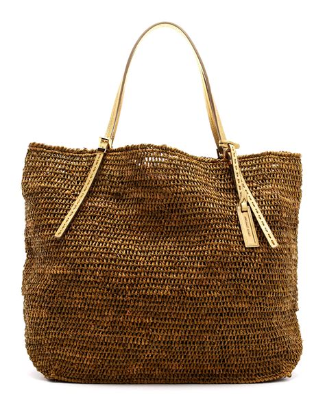 michael kors raffia tot|Michael Kors santorini tote.